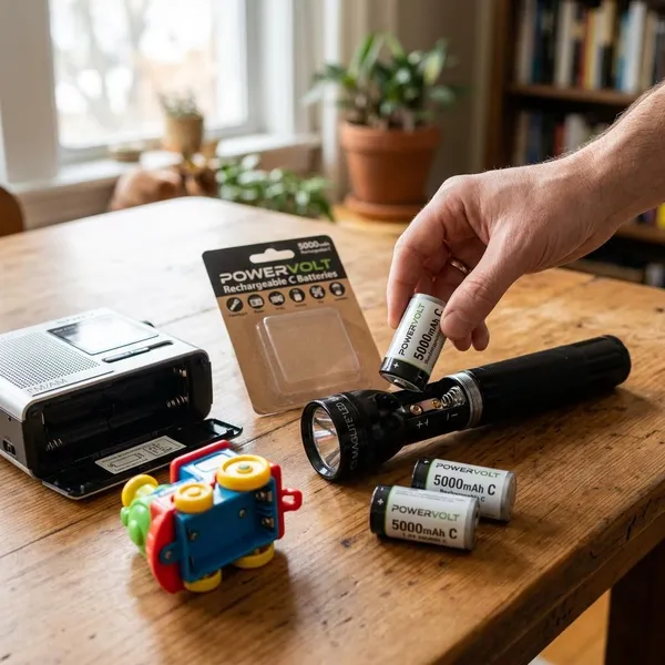 Oplaadbare C batterijen goed gebruiken