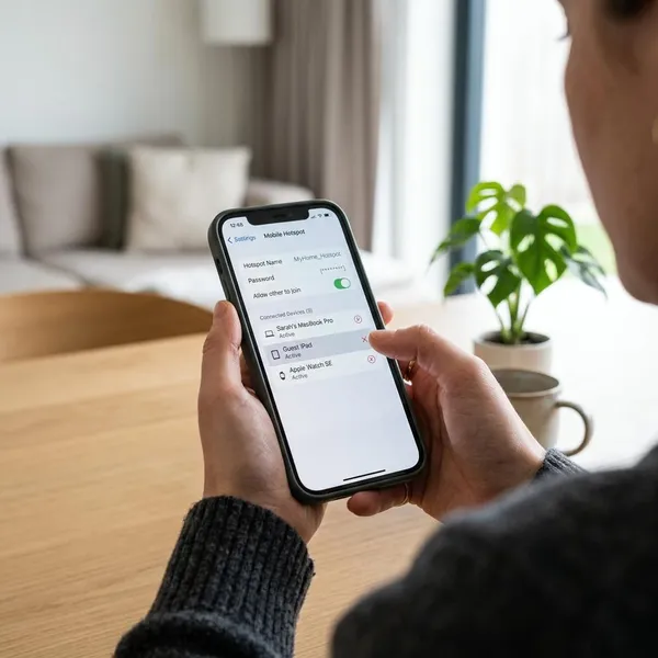Verbonden apparaten bekijken op iPhone