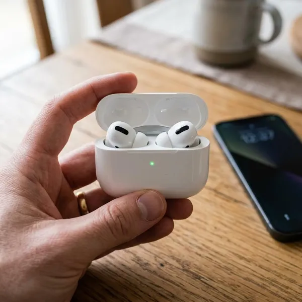 hoe zie je dat AirPods opladen