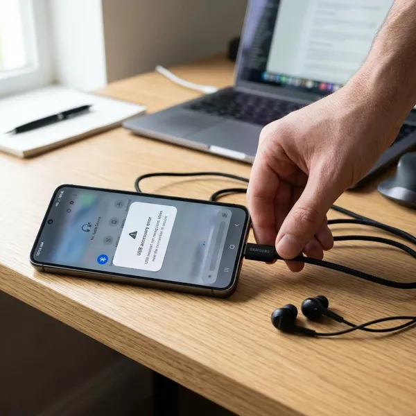 Wat doe je als de USB-C-headset niet wordt herkend?