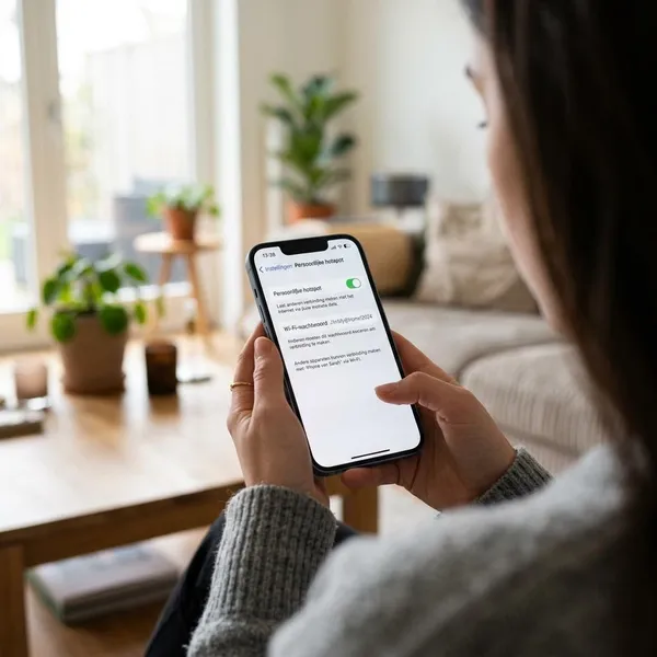 waar vind ik beveiligingssleutel voor hotspot